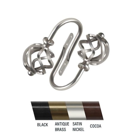 Central Design Central Design 4842-035 Giro Holdback; Satin Nickel - Set of 2 4842-035